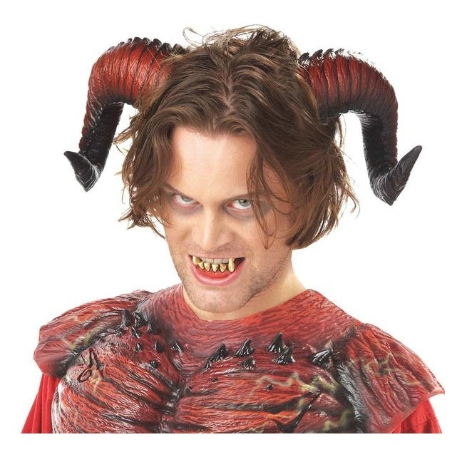 Demon Horns W/Teeth - Jokers Costume Mega Store