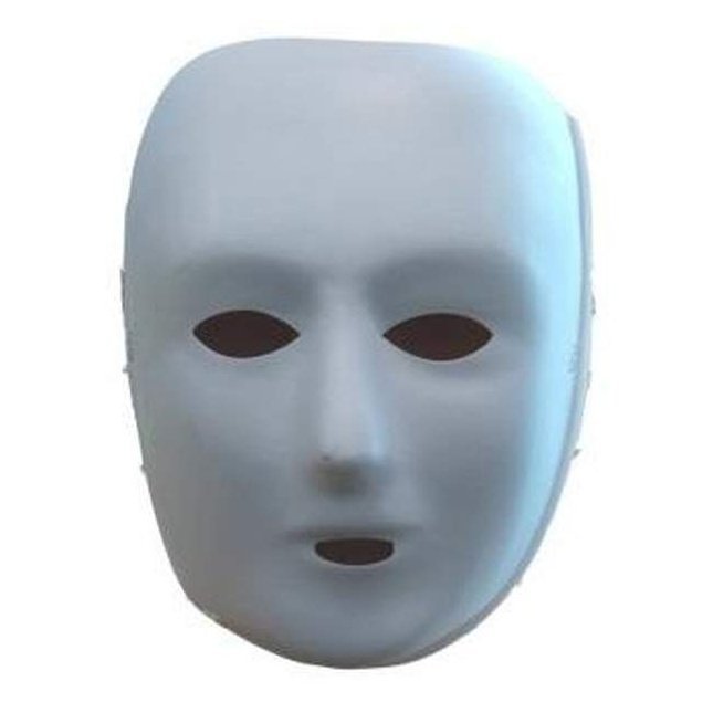 Design Mask - White P.V.C - Jokers Costume Mega Store