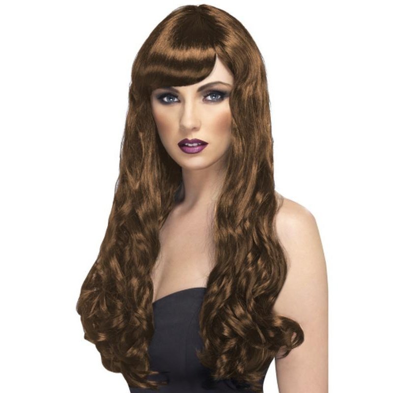 Desire Wig - Brown, Long - Jokers Costume Mega Store