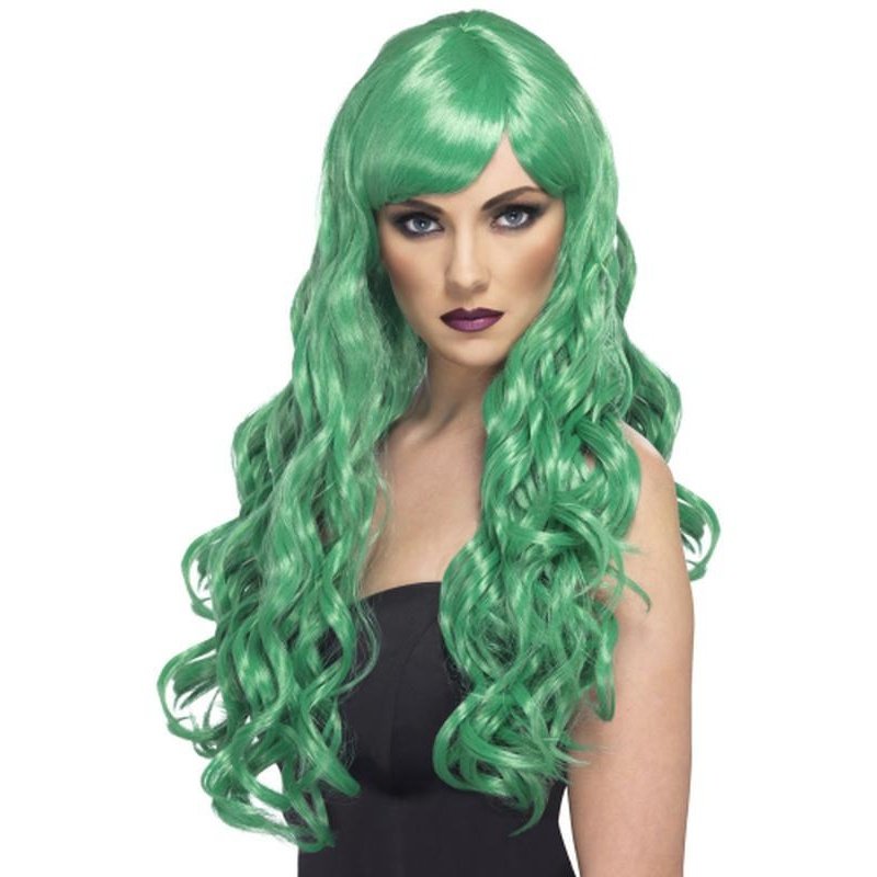 Desire Wig - Green, Long - Jokers Costume Mega Store