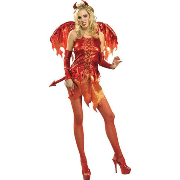 Devil On Fire Secret Wishes Costume Size M - Jokers Costume Mega Store