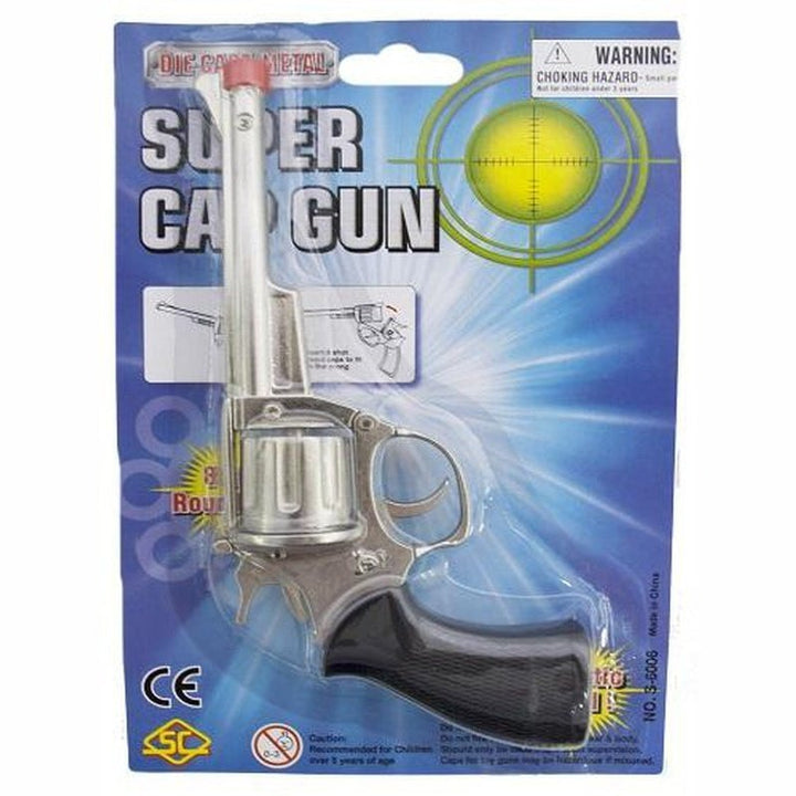 Die Cast 8 Shot Cap Revolver - Jokers Costume Mega Store