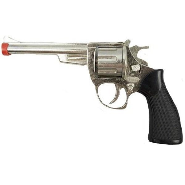 Die Cast 8 Shot Cap Revolver - 18cm Metal & Plastic Toy Gun – Jokers ...
