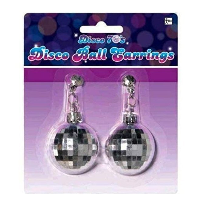 Disco Ball Earrings - Jokers Costume Mega Store