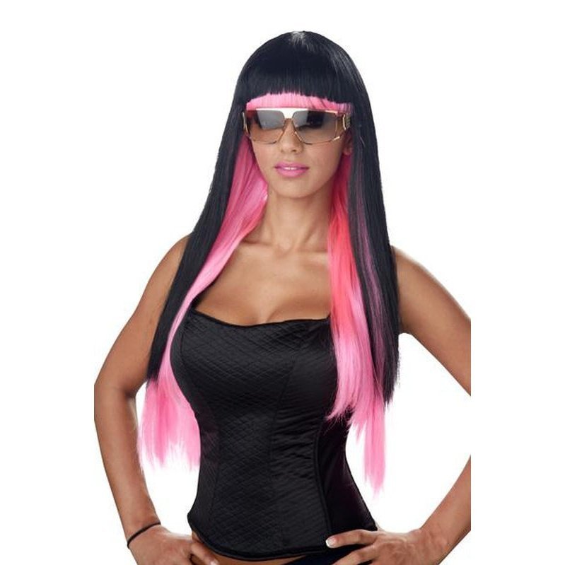 Diva Glam Wig Pink/Black - Jokers Costume Mega Store