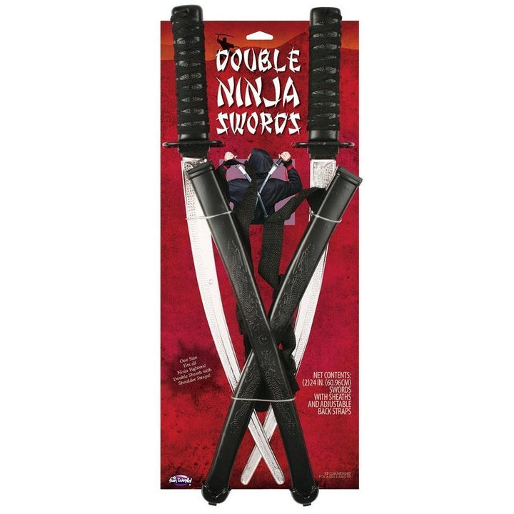 Double Ninja Sword Set - Jokers Costume Mega Store