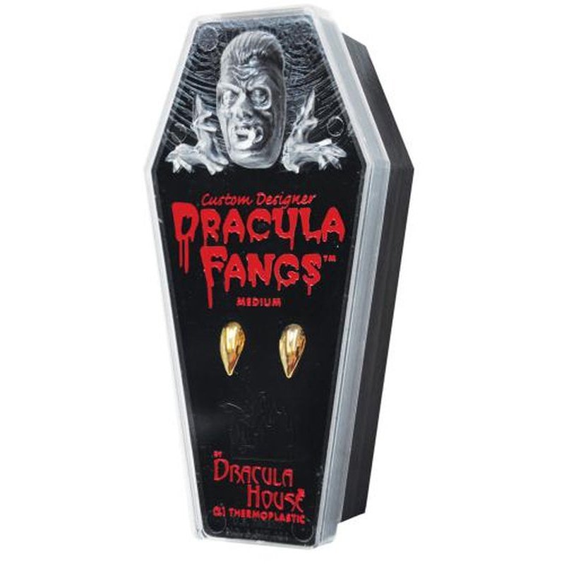 Dracula Gold Fangs - Jokers Costume Mega Store