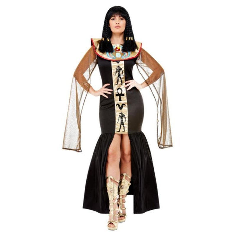 Egyptian Goddess Costume, Black - Jokers Costume Mega Store