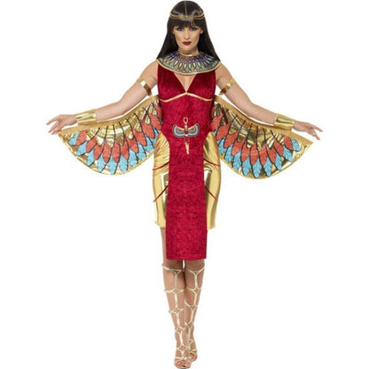 Egyptian Goddess Costume, Red - Jokers Costume Mega Store