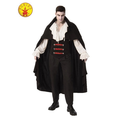 Elegant Vampire Man Costume, Adult - Jokers Costume Mega Store