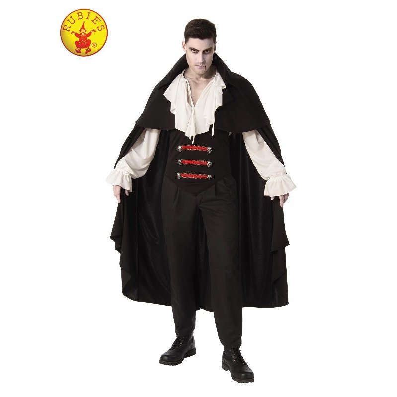 Elegant Vampire Man Costume, Adult - Jokers Costume Mega Store