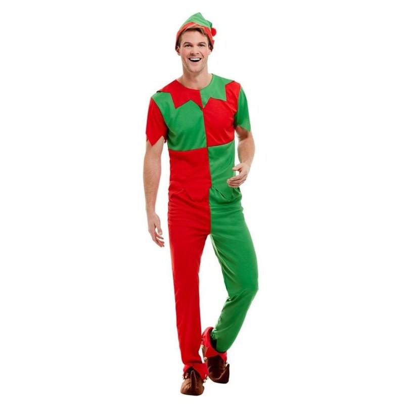 Elf Costume, Top And Trousers - Jokers Costume Mega Store