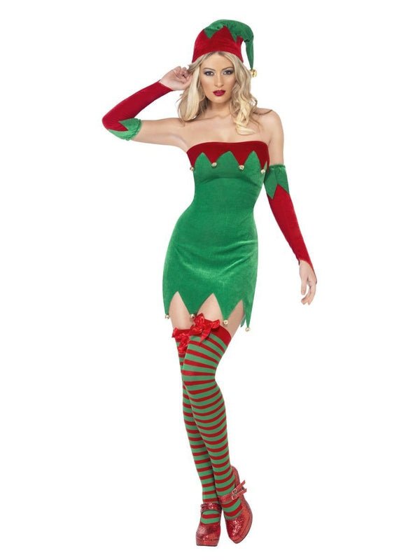 Elf Costume, with Dress, Hat and Gauntlets - Jokers Costume Mega Store