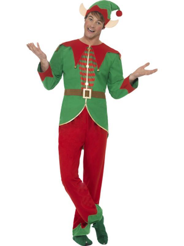Elf Costume, with Trousers, Top, Hat & Ears - Jokers Costume Mega Store