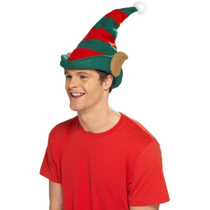 Elf Hat - Red & Green - Jokers Costume Mega Store