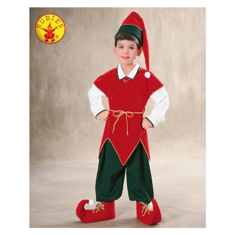 Elf Velvet Costume, Child Size Small - Jokers Costume Mega Store