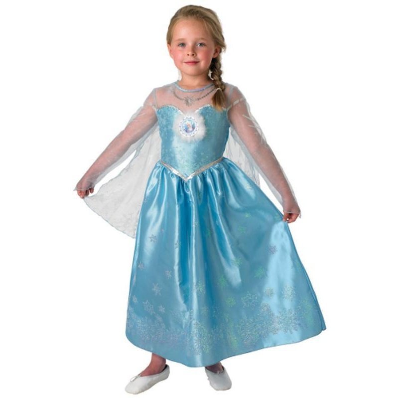 Elsa Frozen Deluxe Costume Size L - Jokers Costume Mega Store
