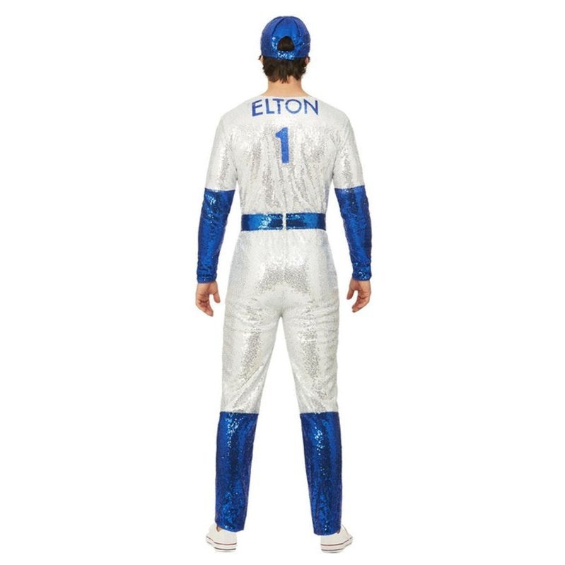 Elton John Deluxe Sequin Baseball Costume - Jokers Costume Mega Store