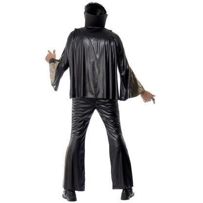 Elvis Presley Black Gold Outfit: Shirt, Pants, Cape Belt