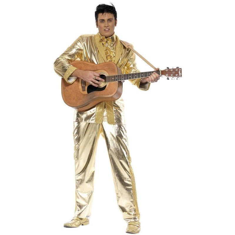 Elvis Costume Gold - Jokers Costume Mega Store