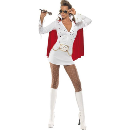 Elvis Viva Las Vegas Costume, White - Jokers Costume Mega Store