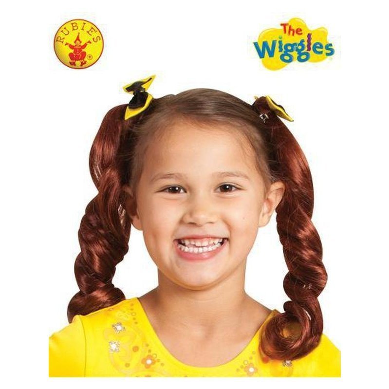 Emma Wiggle Pigtails With Bows - Jokers Costume Mega Store