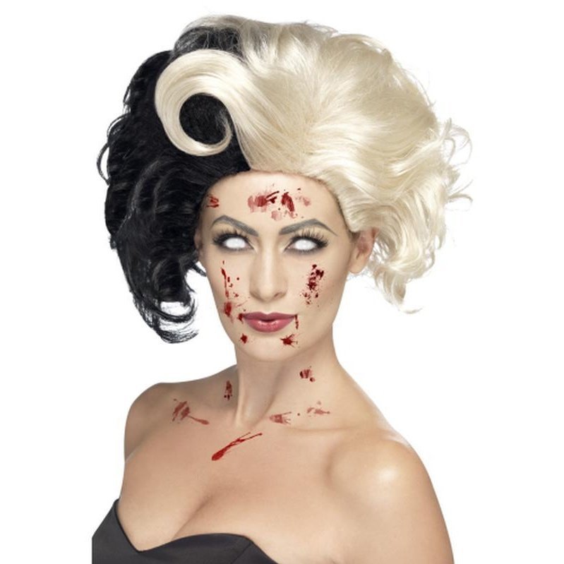 Evil Madame Wig - Black & Blonde - Jokers Costume Mega Store