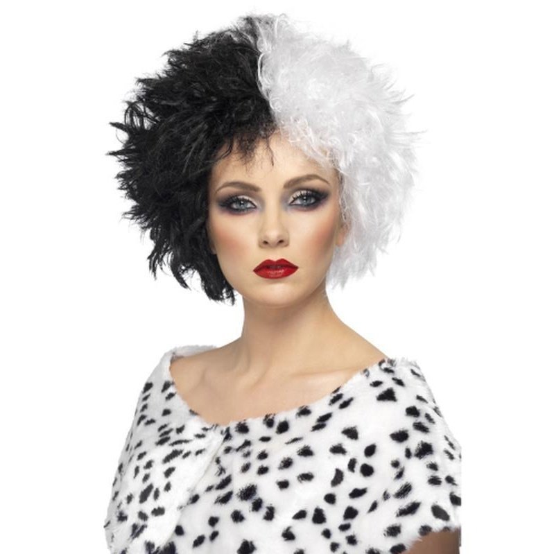 Evil Madame Wig - Black & White - Jokers Costume Mega Store