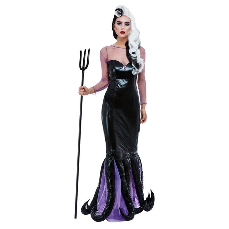 Evil Sea Witch Costume, Black - Jokers Costume Mega Store
