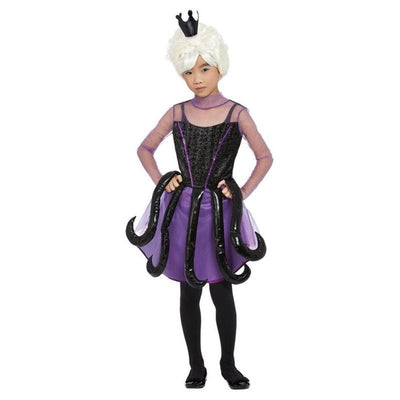 Evil Sea Witch Costume, Black, Child - Jokers Costume Mega Store