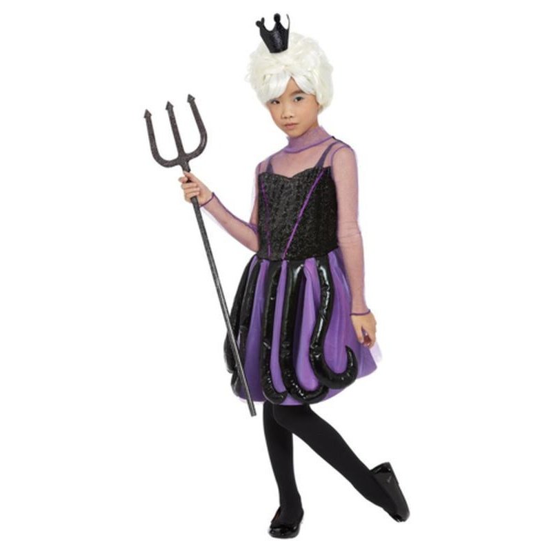 Evil Sea Witch Costume, Black, Child - Jokers Costume Mega Store