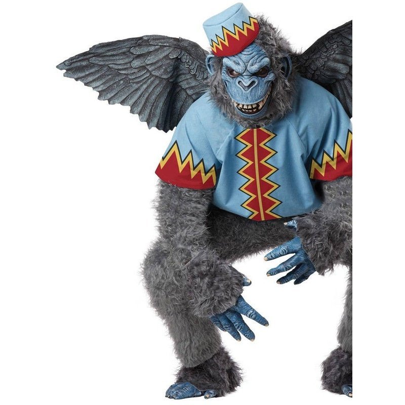 Evil Wizard Of Oz Adult's Deluxe Winged Monkey Costume - Jokers Costume Mega Store
