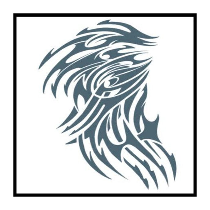 Extra Large – Tribal – Temporary Tattoo - Jokers Costume Mega Store