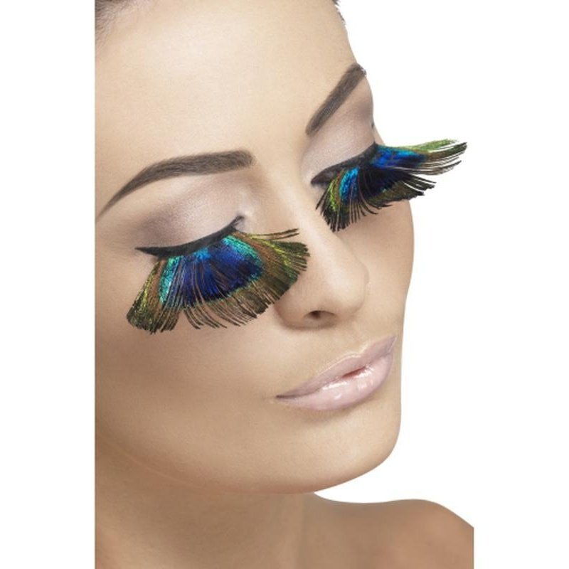 Eyelashes, Peacock Feathers - Jokers Costume Mega Store
