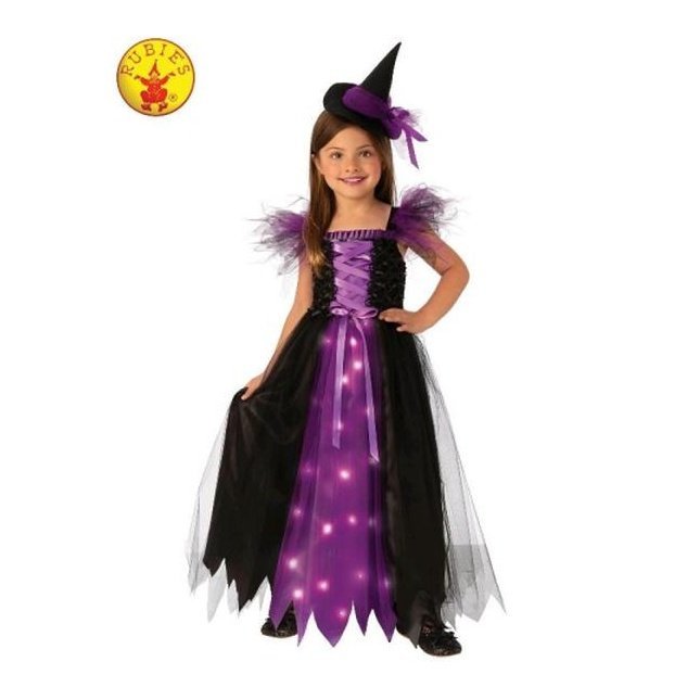 Fancy Witch Light Up Costume, Child - Jokers Costume Mega Store