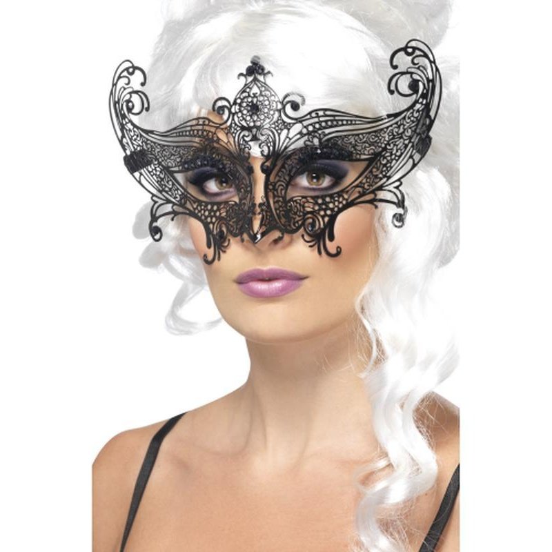 Farfalla Metal Filigree Eyemask - Jokers Costume Mega Store