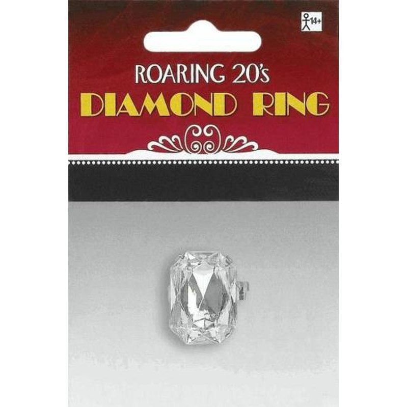 Faux Diamond Ring - Jokers Costume Mega Store