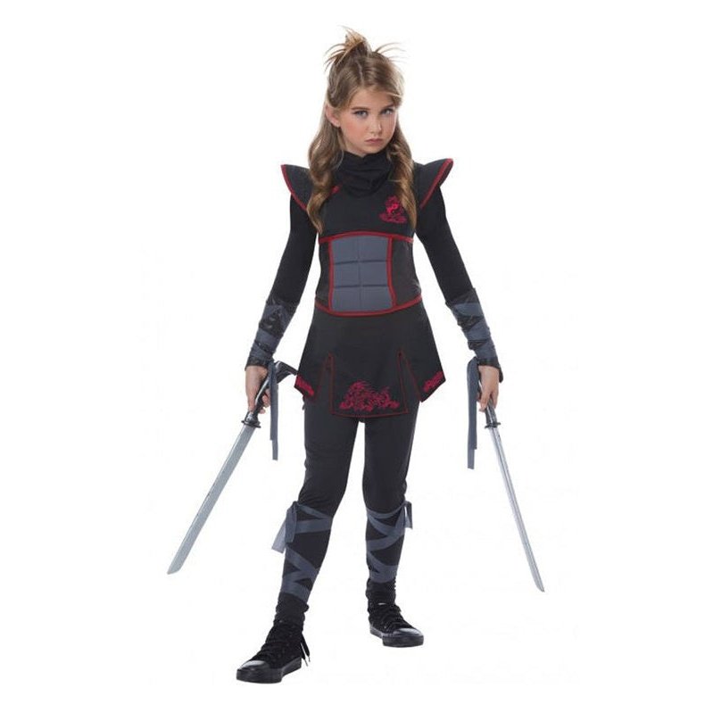 Fearless Ninja/Child Black And Grey - Jokers Costume Mega Store