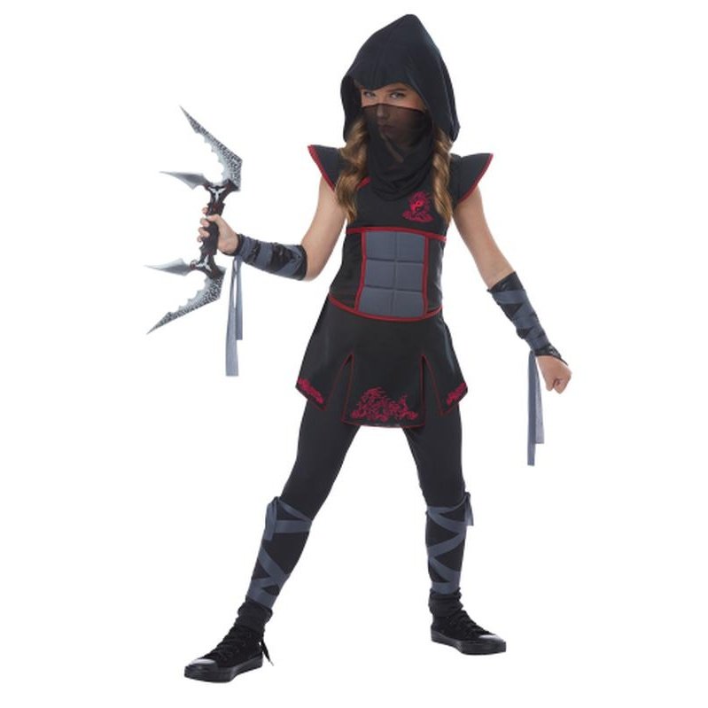 Fearless Ninja/Child Black And Grey - Jokers Costume Mega Store