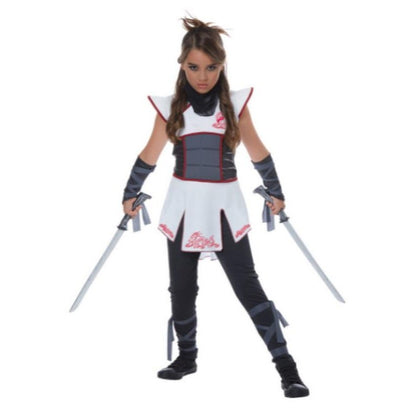 Fearless Ninja/Child White And Grey - Jokers Costume Mega Store