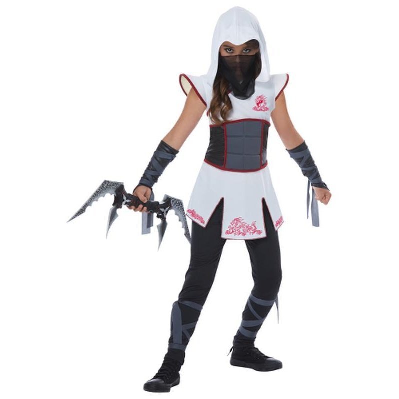 Fearless Ninja/Child White And Grey - Jokers Costume Mega Store