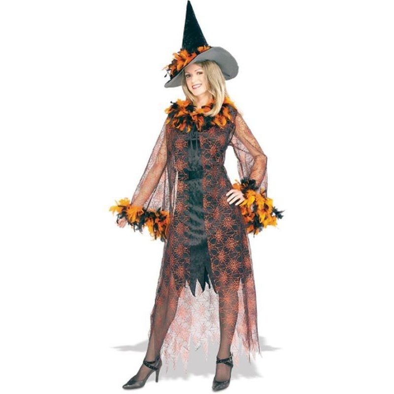 Feathered Witch Costume Size Std - Jokers Costume Mega Store