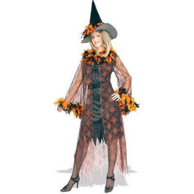 Feathered Witch Costume Size Std - Jokers Costume Mega Store