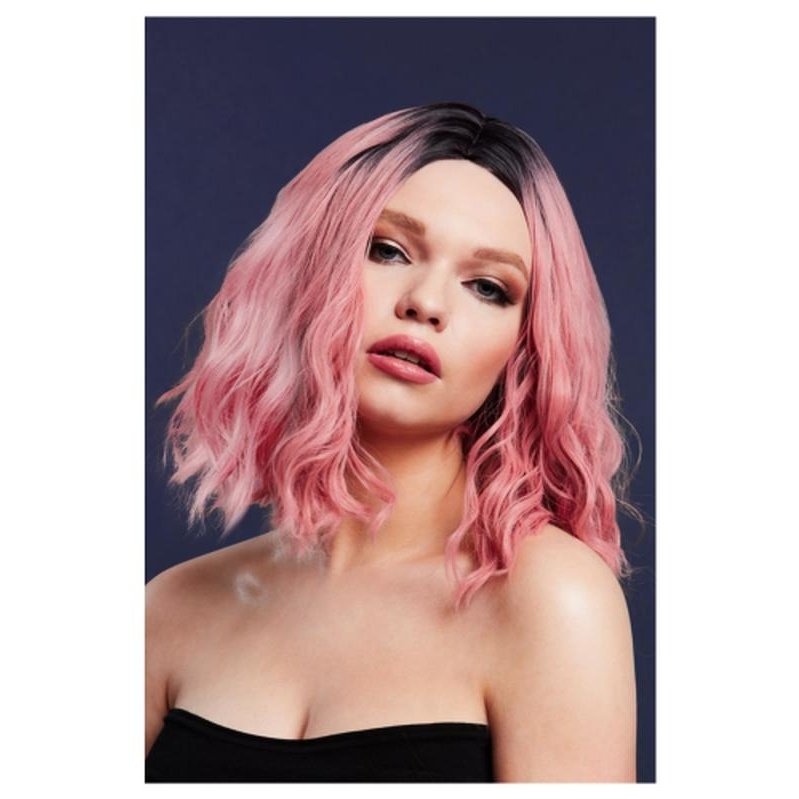 Fever Cara Wig, Two Toned Blend, Ash Pink - Jokers Costume Mega Store