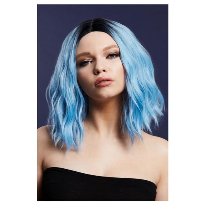 Fever Cara Wig, Two Toned Blend, Baby Blue - Jokers Costume Mega Store