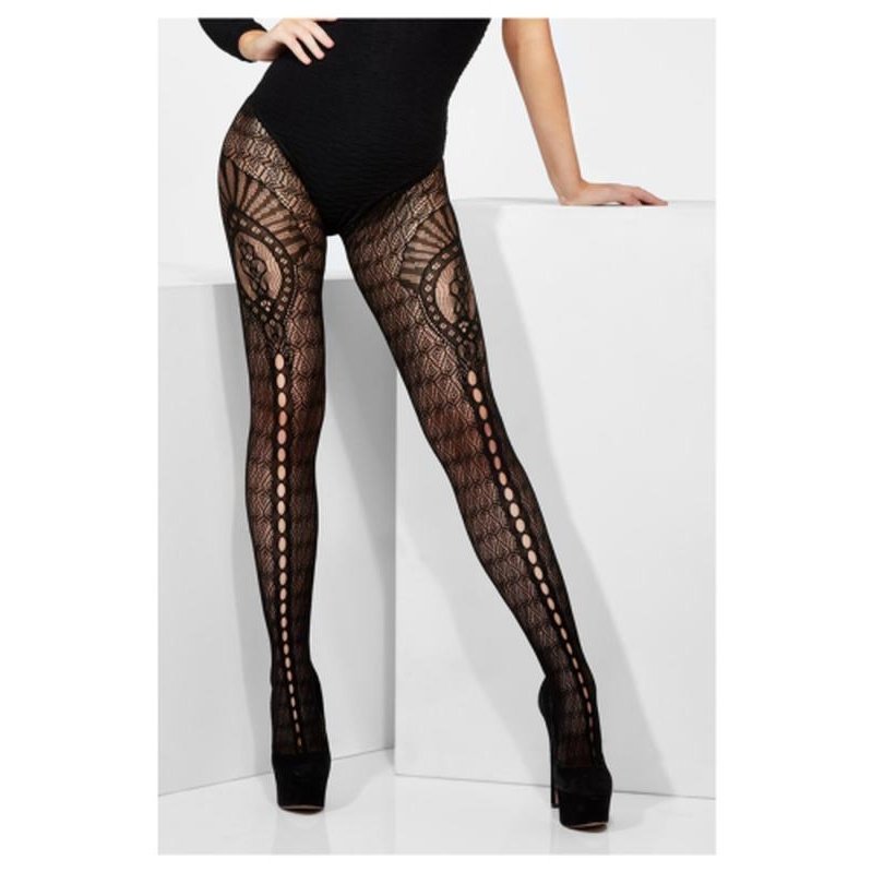 Fever Crown Crochet Tights - Jokers Costume Mega Store