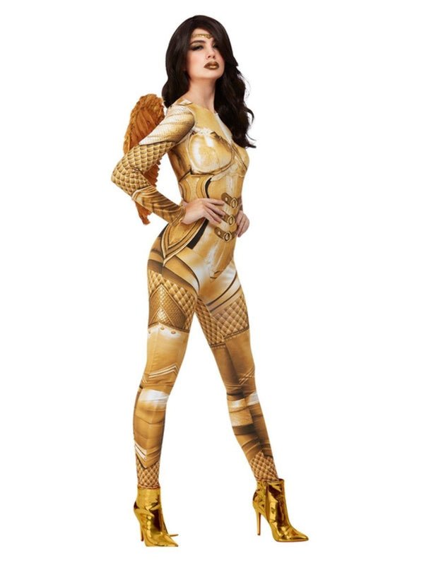 Fever Divine Guardian Angel Costume, Gold - Jokers Costume Mega Store