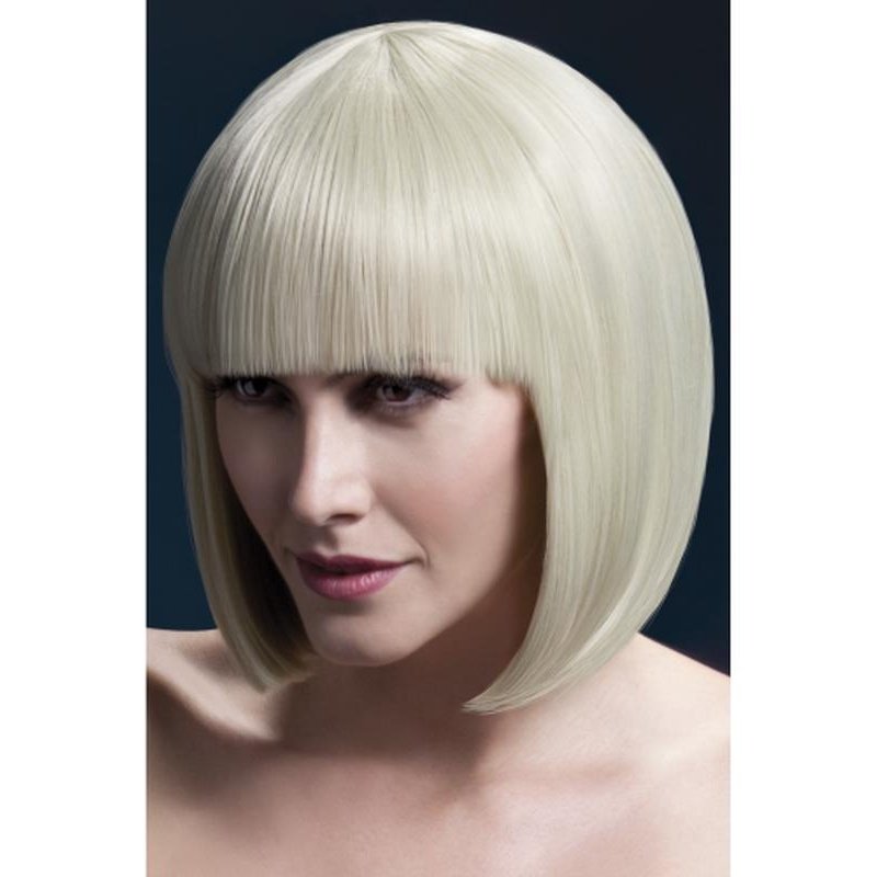 Fever Elise Wig - Blonde, Sleek Bob with Fringe - Jokers Costume Mega Store