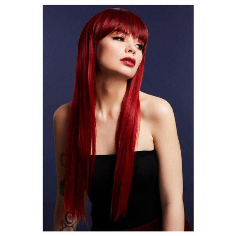 Fever Jessica Wig, True Blend, Ruby Red - Jokers Costume Mega Store