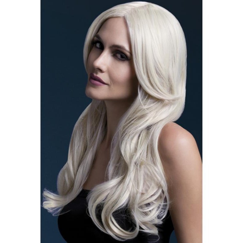 Fever Khloe Wig - Blonde, Long Wave with Centre Parting - Jokers Costume Mega Store